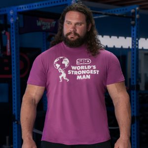 SBD World's Strongest Man T-Shirt - Lilla